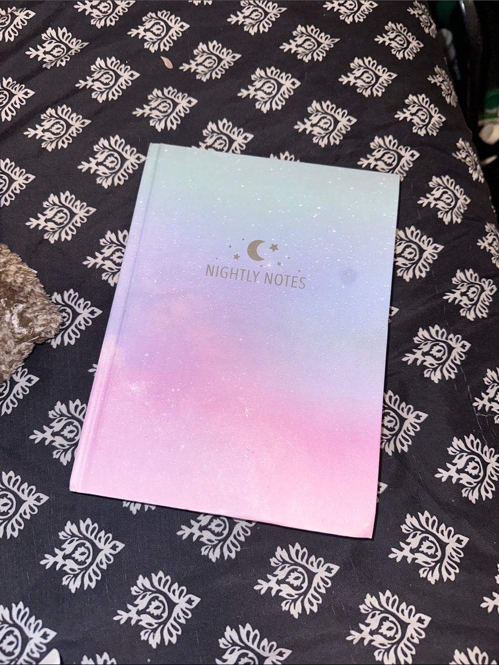 Nightly Notes Gradient Hardcover Journal - Pastel Pink to Mint